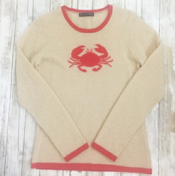 Hannah Rose 100% Cashmere Sweater Sz M Beige Tan NEW WITH TAGS - Picture 2 of 5